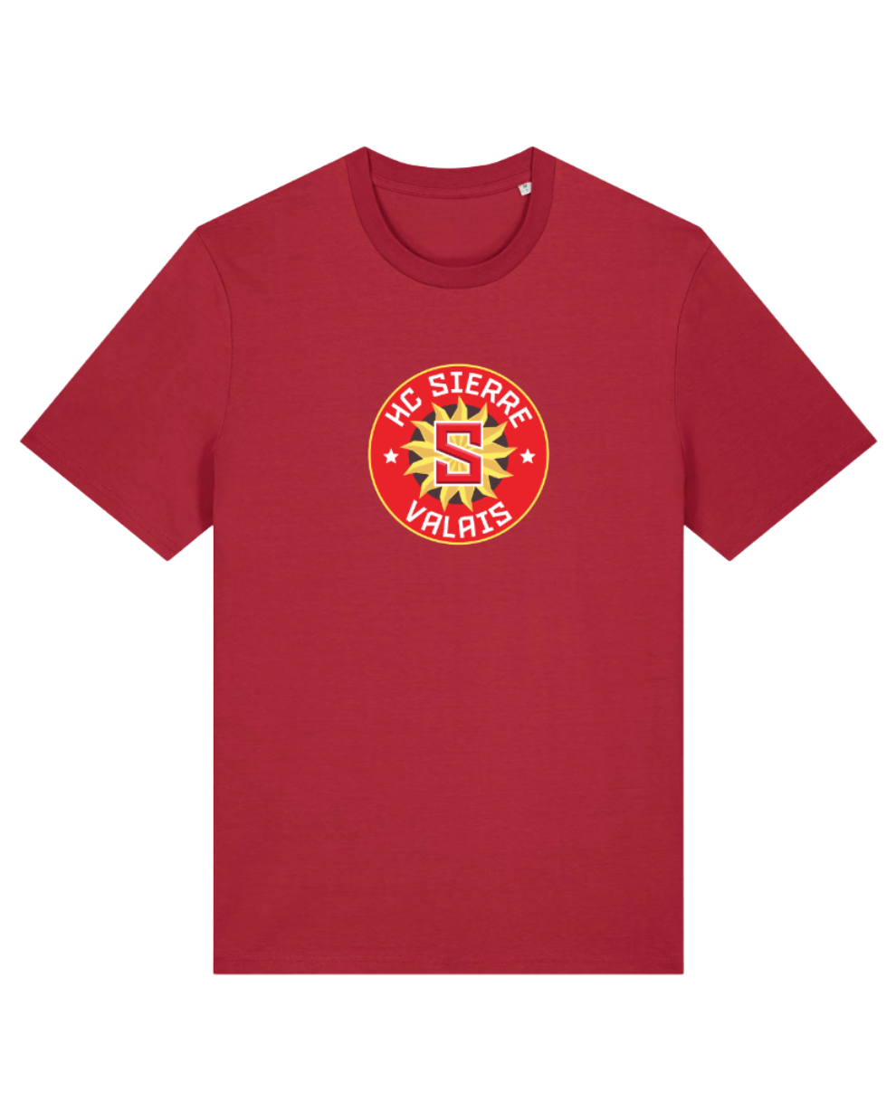 SOLEIL – T-shirt manches courtes unisexe rouge
